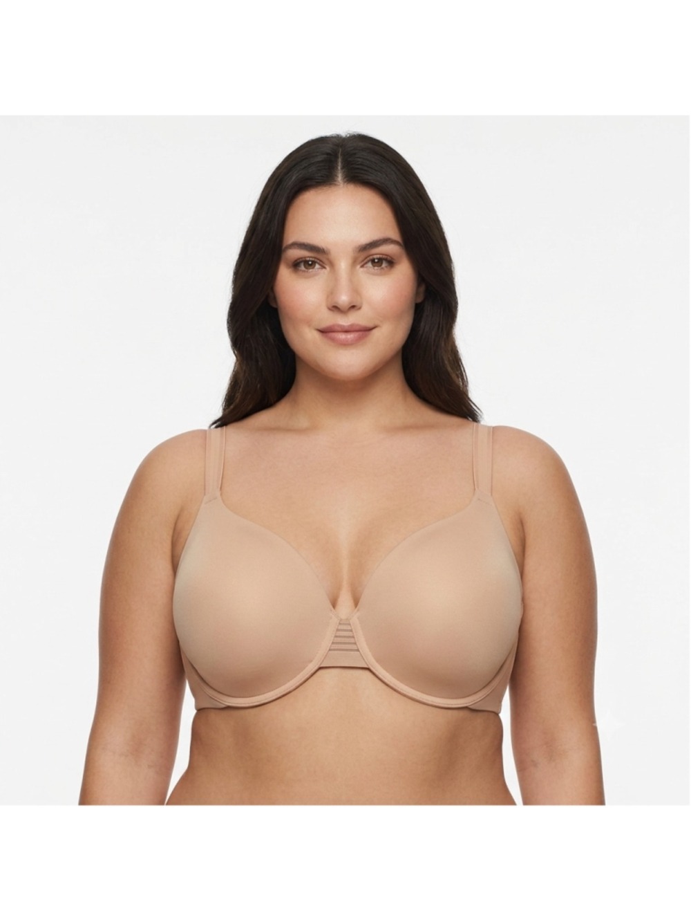 NWT Le Mystère Second Skin Back Smoother Bra 40DD/E Natural 5221